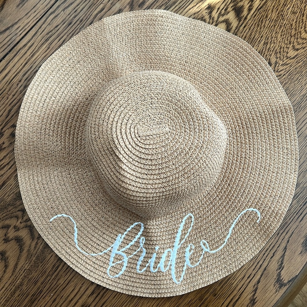 NWT Bridal Floppy Sun Hat